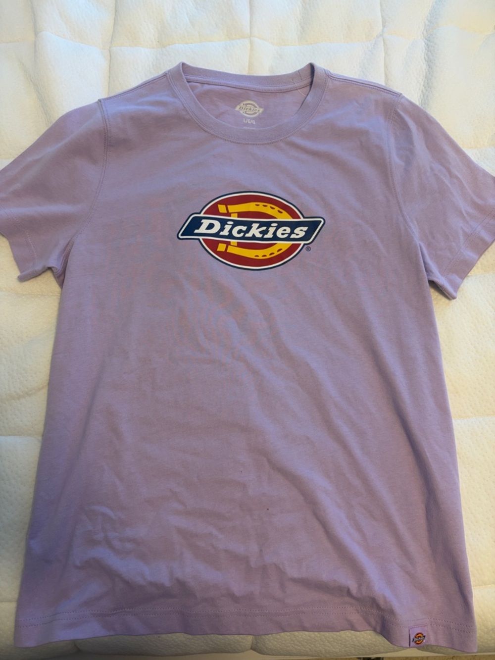 Dickies Lavender Logo Crew Neck Tee